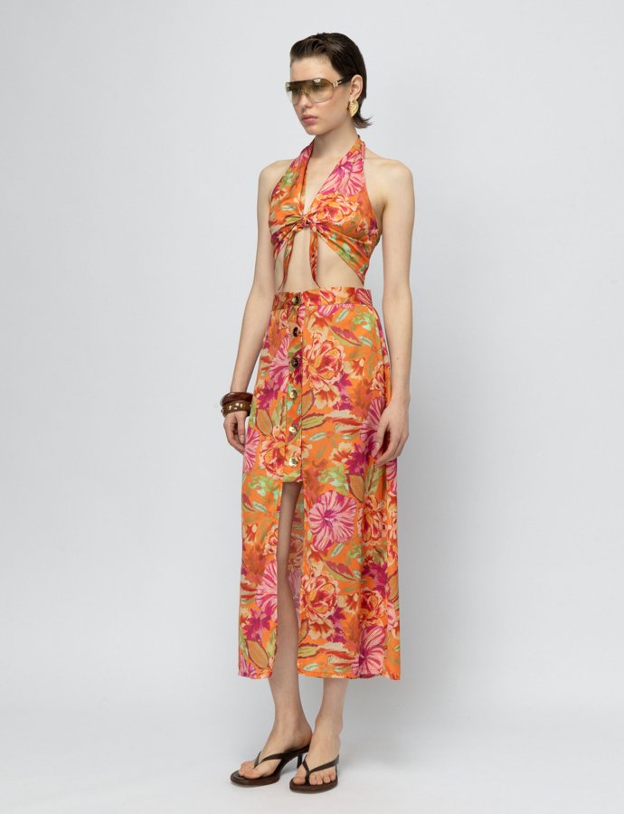 Salt kiss floral skirt