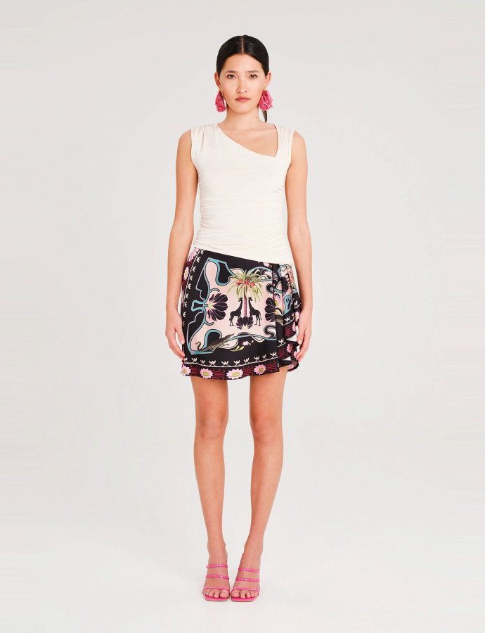 Sanctuary wrap mini skirt