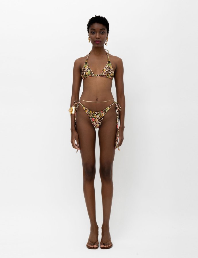 Roar bikini leopard floral print