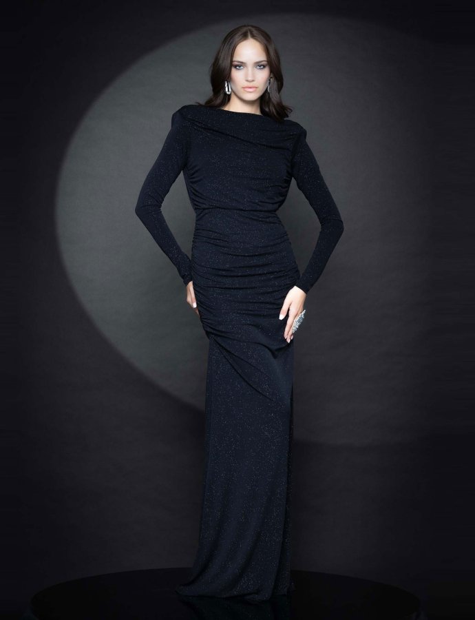 Tamara glitter dress black