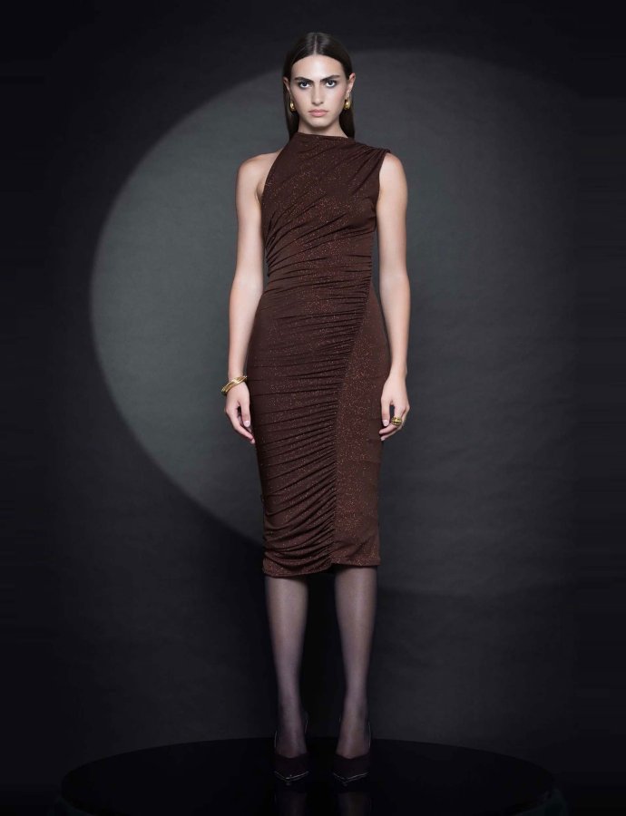 Claire dress brown