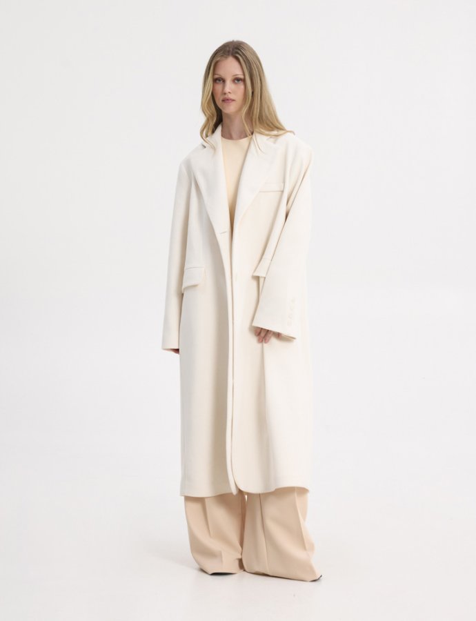 Nora coat off white