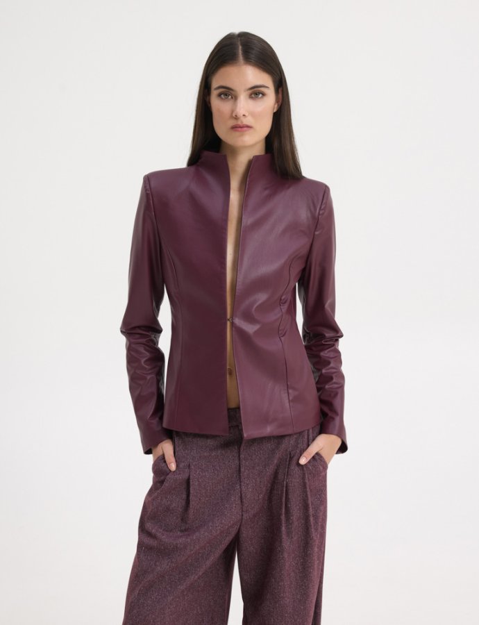 Gigi jacket wine