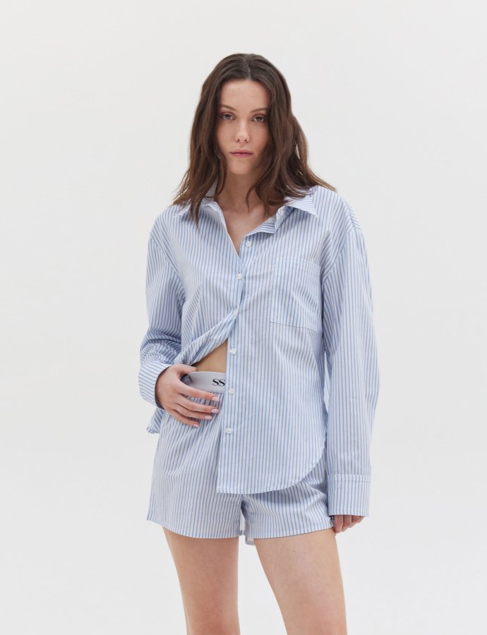 Agnes shirt ciel stripes