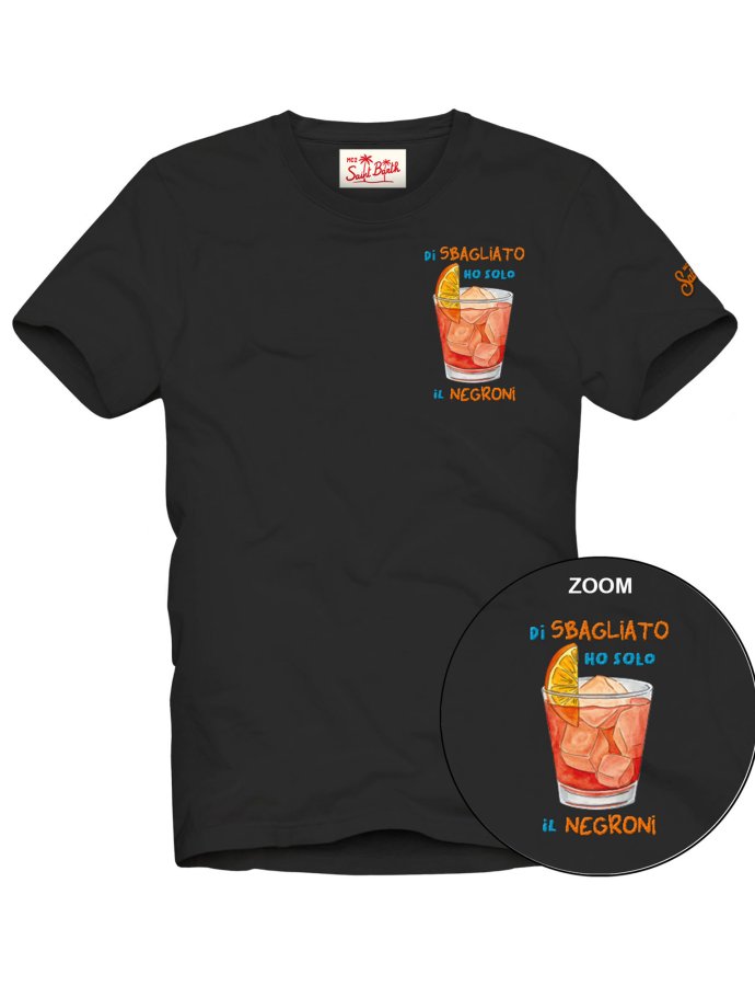 Cotton t-shirt with sbagliato embroidery