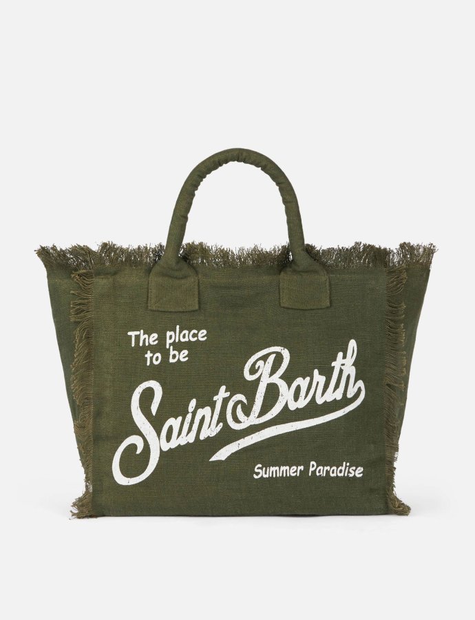 Vanity military cotton canvas tote bag