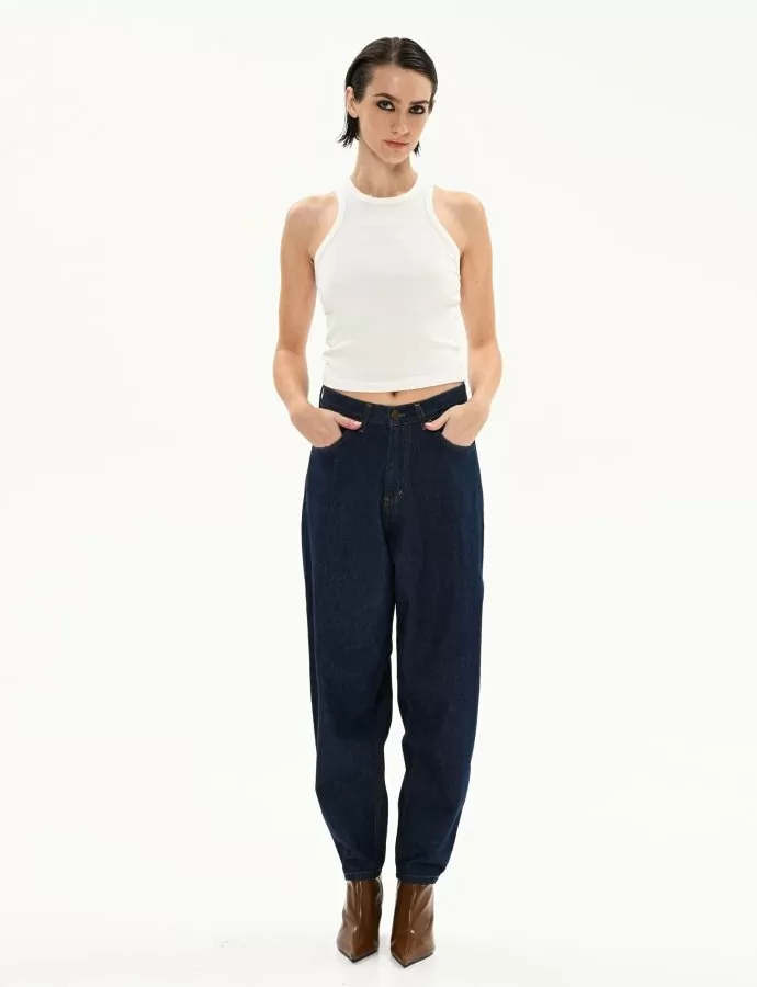 Lima slouchy rain blue denim pants