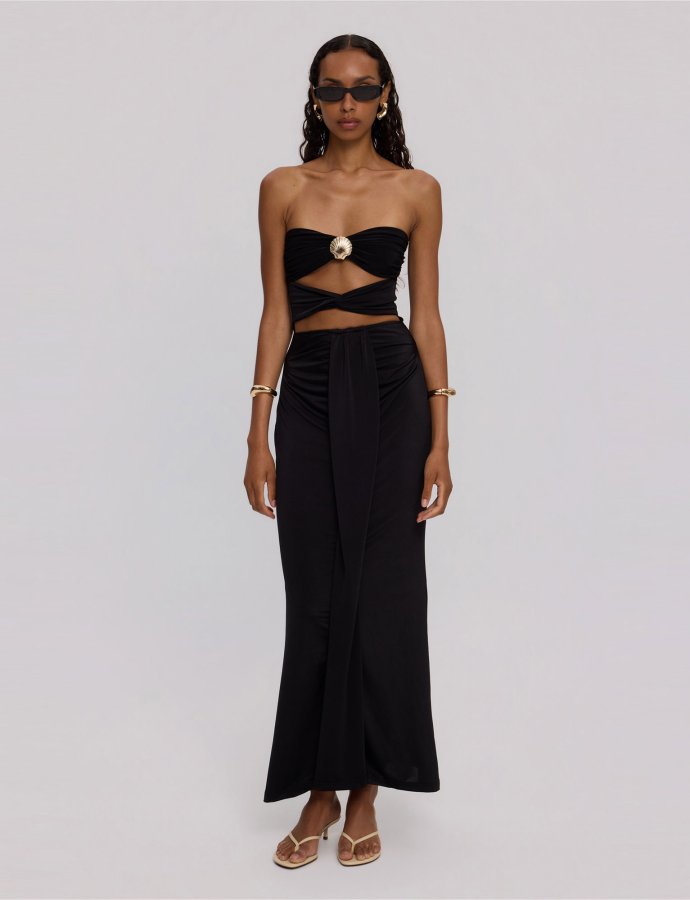 Dark shell dress