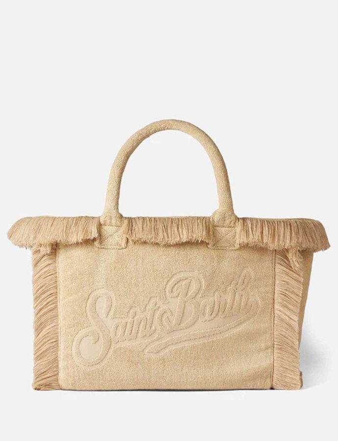 Vanity terry embossed bag beige