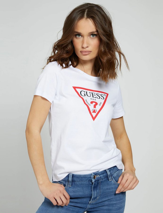 Triangle logo t-shirt white