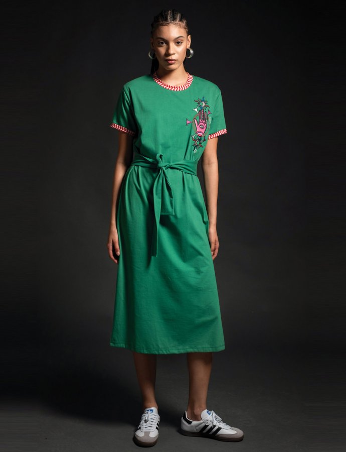 Dream long dress green