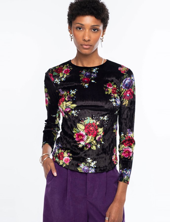 Bouquet top velvet