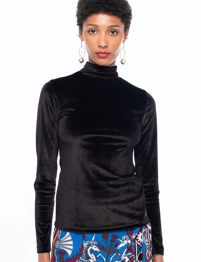 Regal velvet top