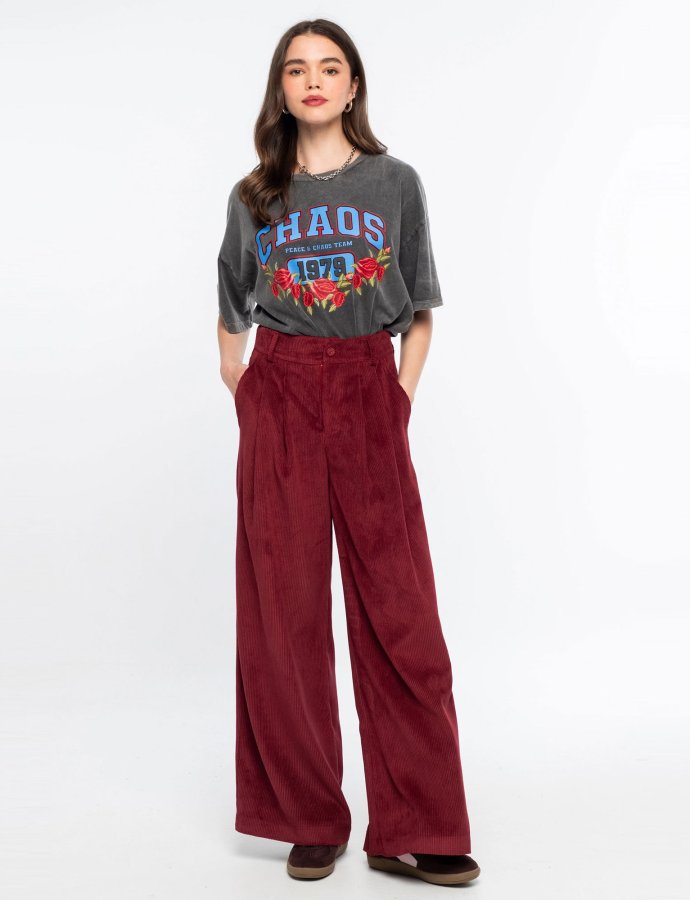 Rustic corduroy pants