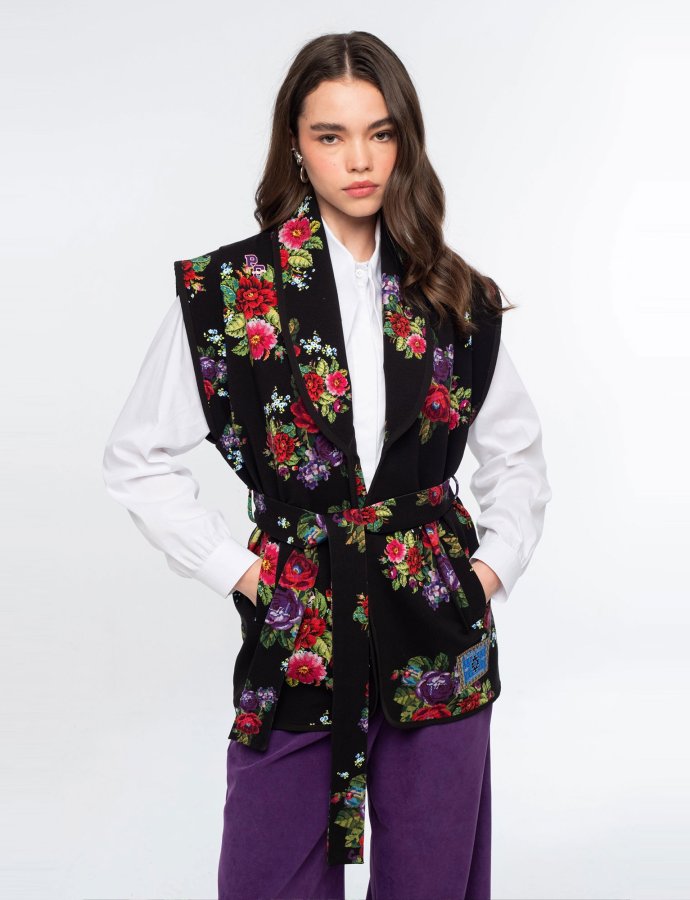 Bouquet waistcoat - cotton
