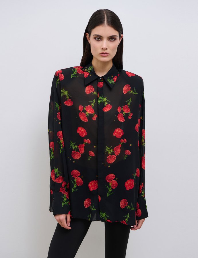 Carnation dream shirt black