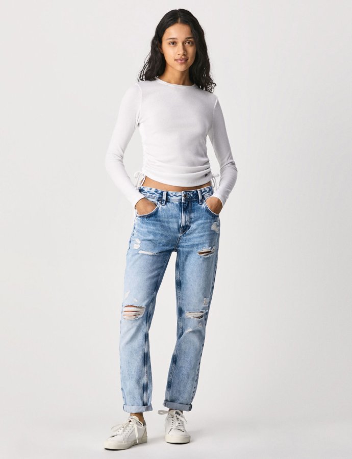 Violet mom carrot fit high waist jeans
