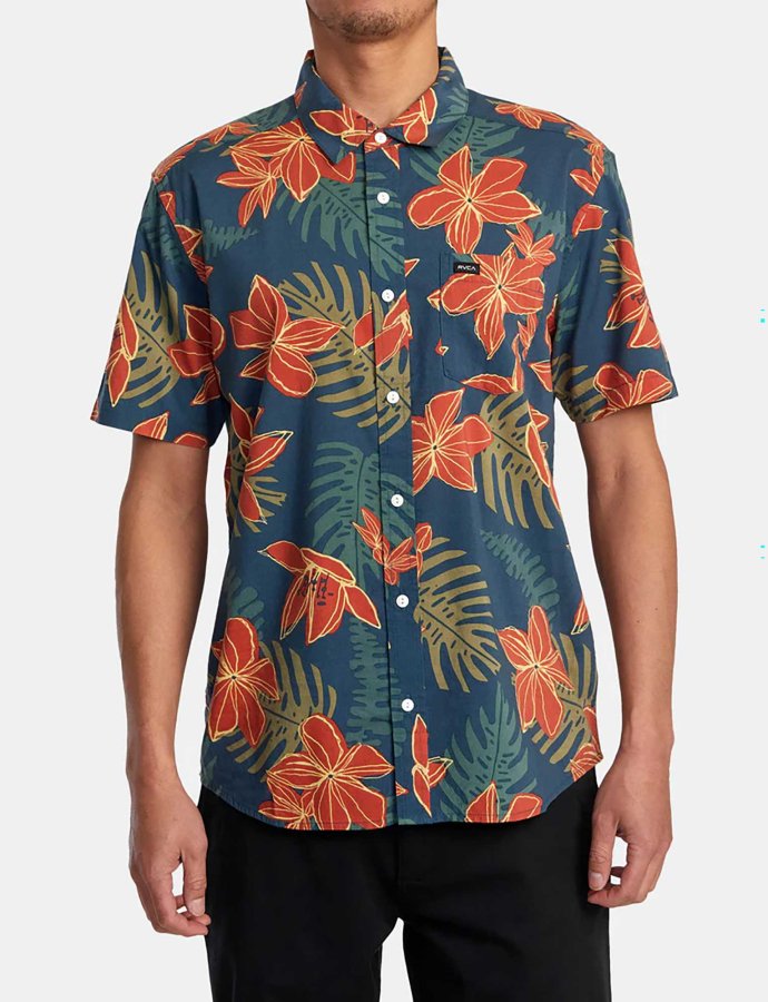 Wild hibiscus floral shirt