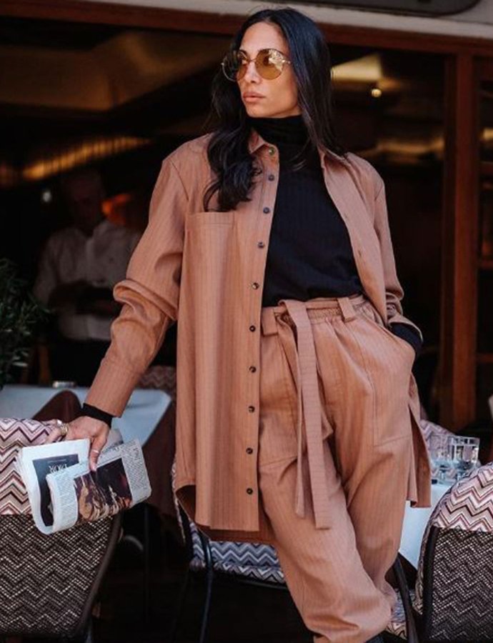 Dapper way shirt mocha brown