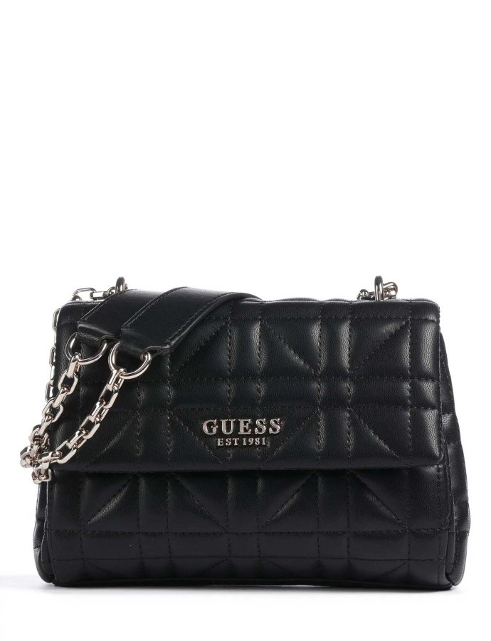 Assia convertible flap bag black