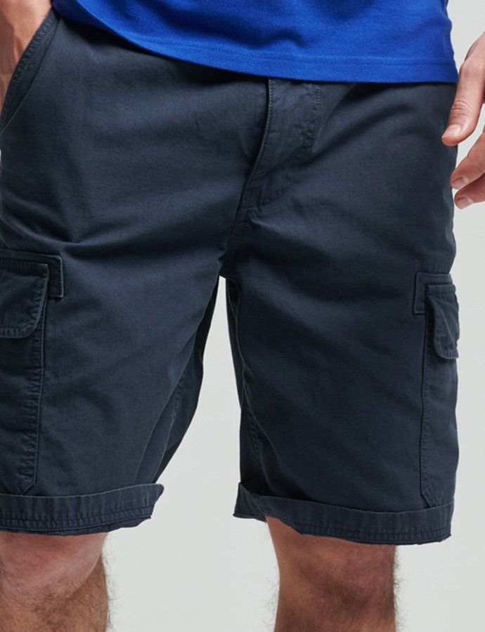 Ovin vintage cargo shorts Nordic chrome navy