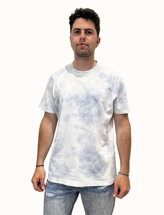 Tie dye jersey t-shirt white grey