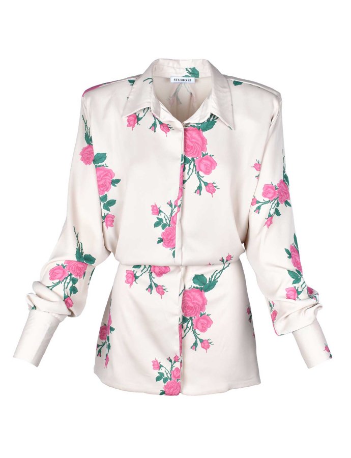 Shirt dress satin rosie