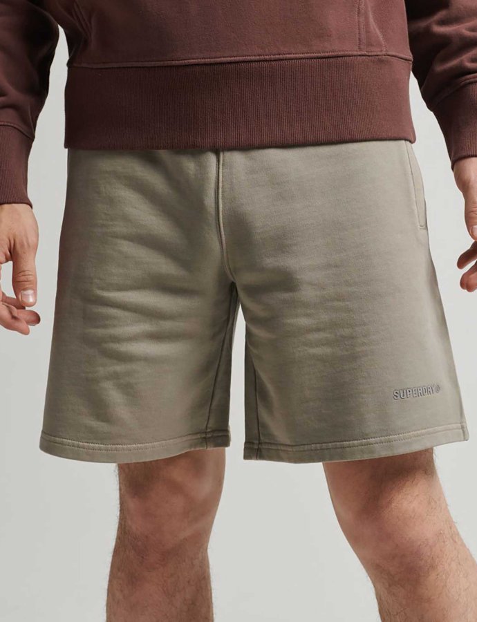 Εssential overdyed shorts stone dark grey