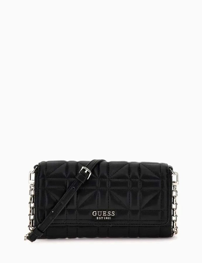 Assia mini crossbody flap bag black