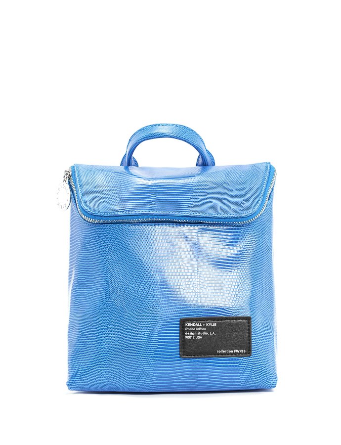 Nina medium backpack blue lizard