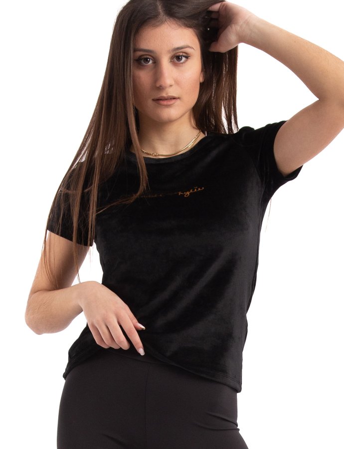 Velvet basic t-shirt black