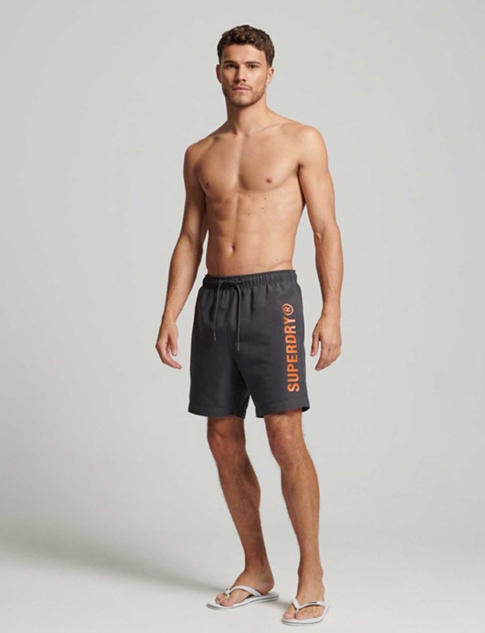 Code core sport 17 inch swim shorts charcoal