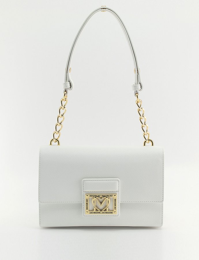 Casual chic shoulder bag white
