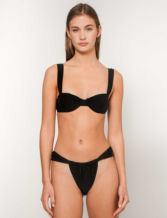 Alicia monochrome bikini black