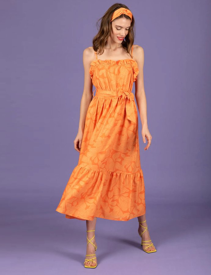 Letitia dress flow orange