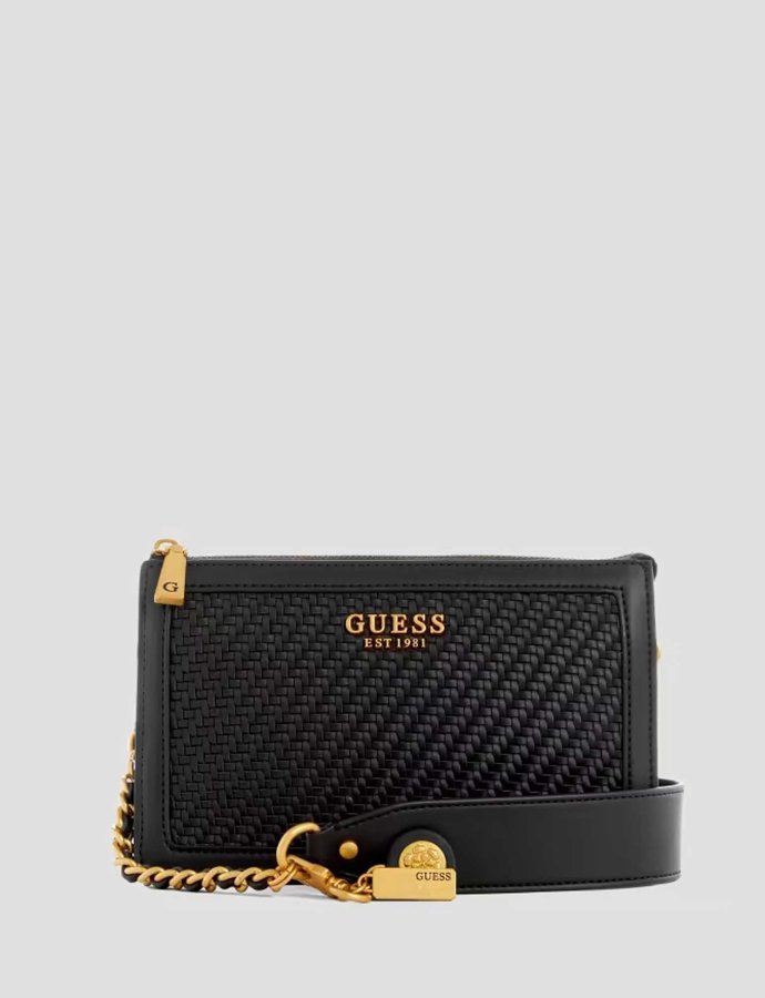 Abey mini straw bag black