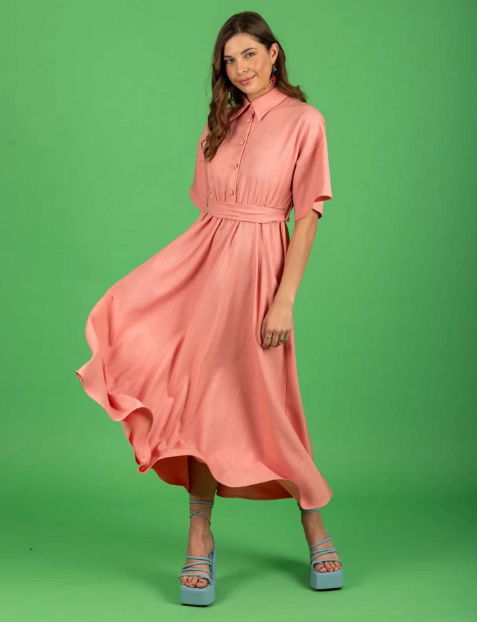 Corinna dress pink