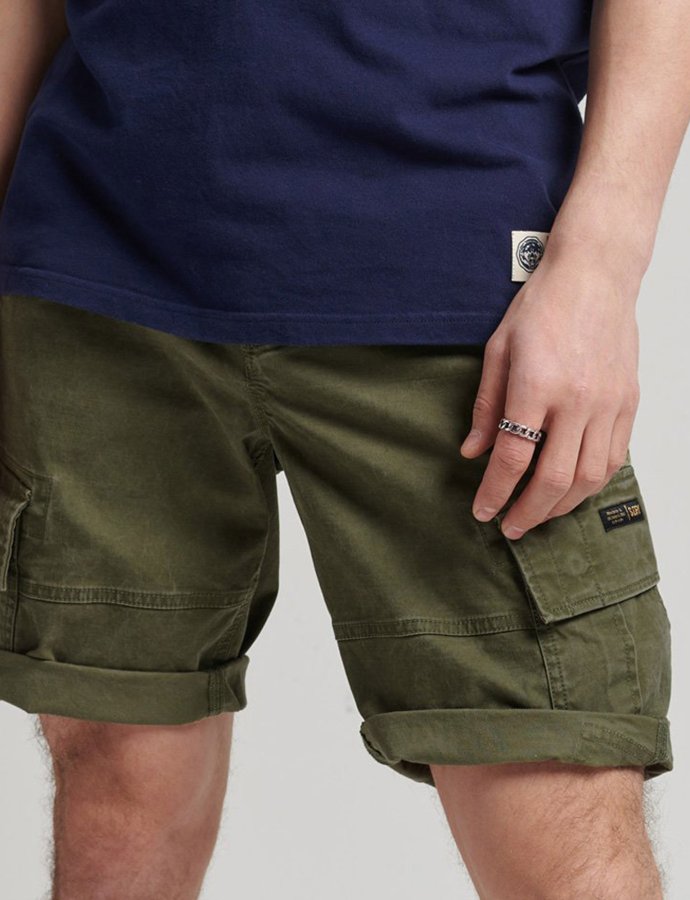 Ovin vintage core cargo shorts authentic khaki