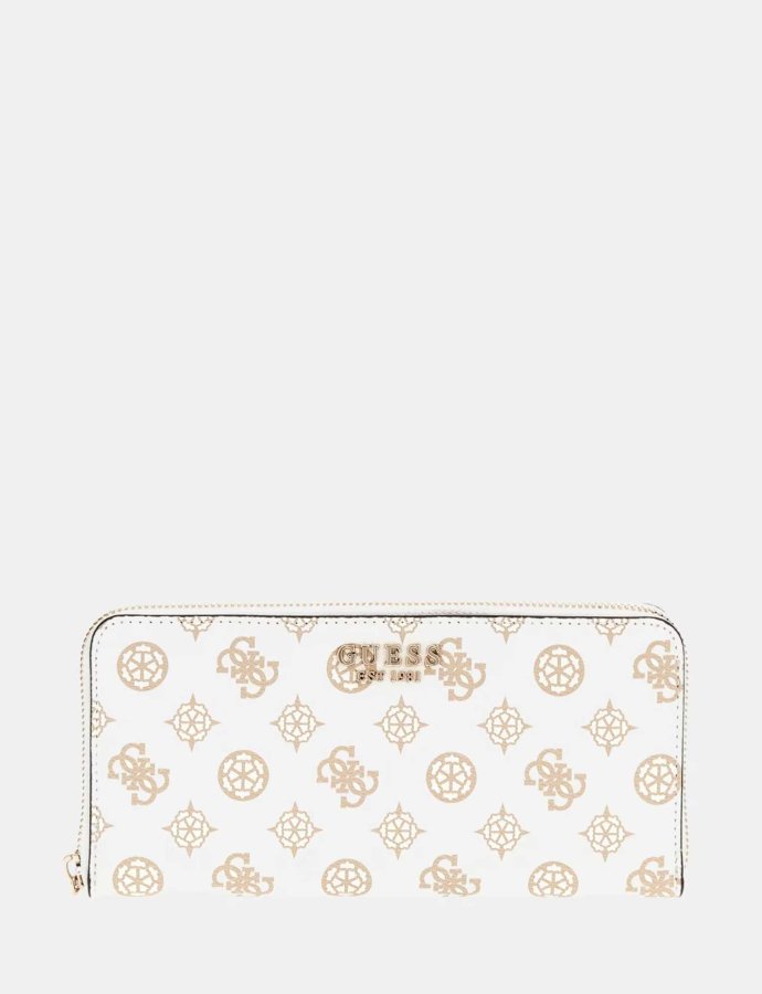 Laurel slg maxi wallet white logo