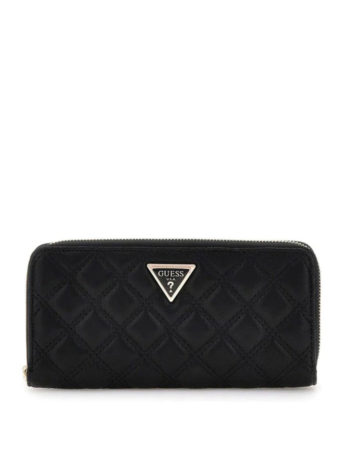 Giully quilted maxi wallet black