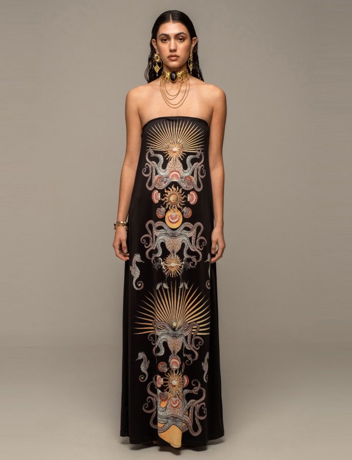 Abyss strapless dress