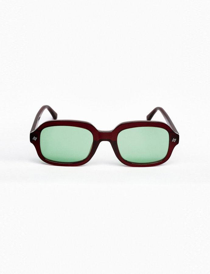 Ace burgundy/green sunglasses