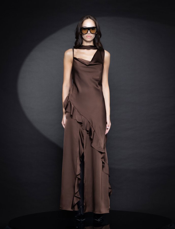Adaline dress brown