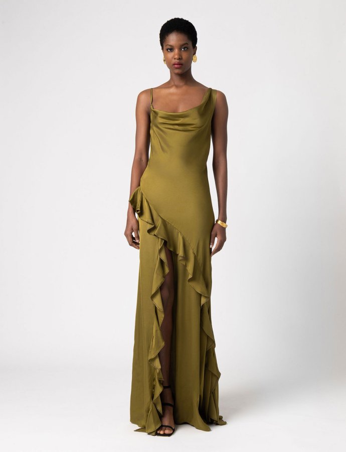Adaline dress olive