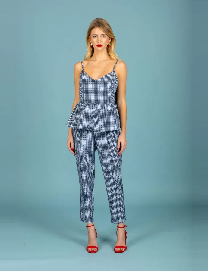 Aelia poplin pants blue