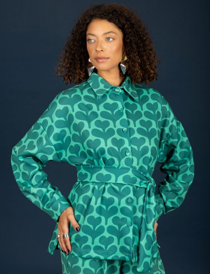 Agatha oversize shirt green