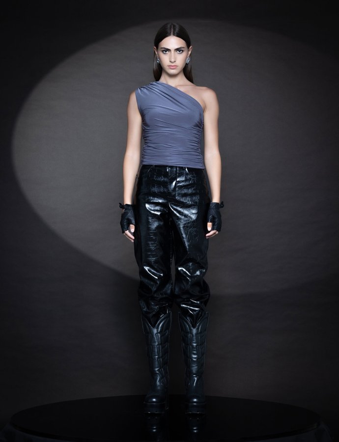 Alaia barrel pants black