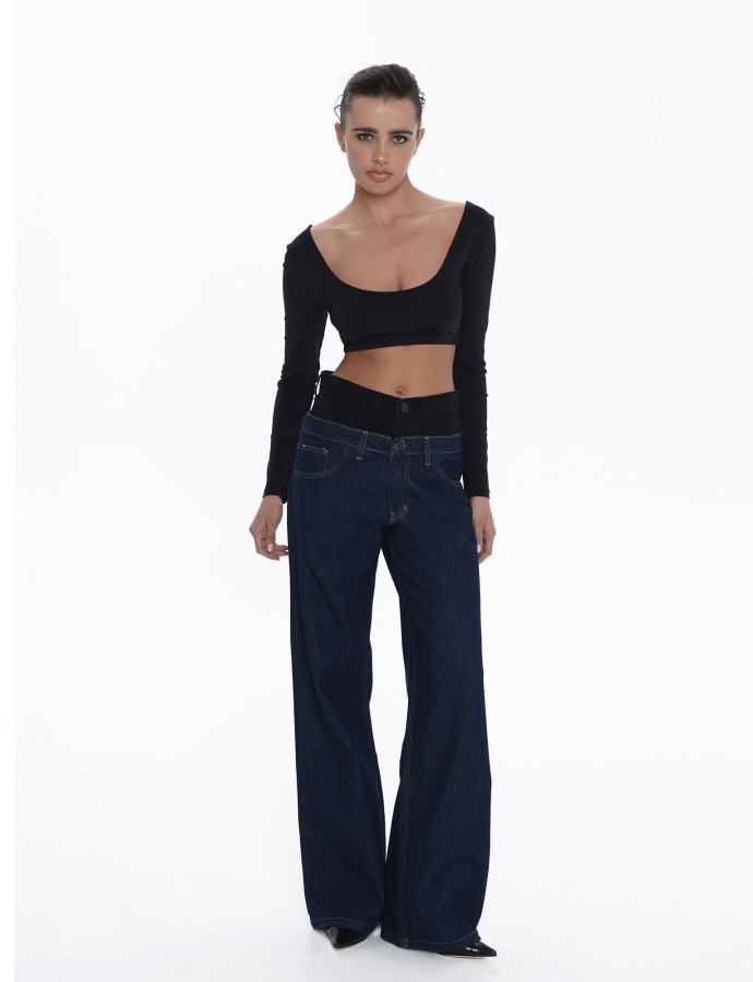 Alaya denim pants blue/black