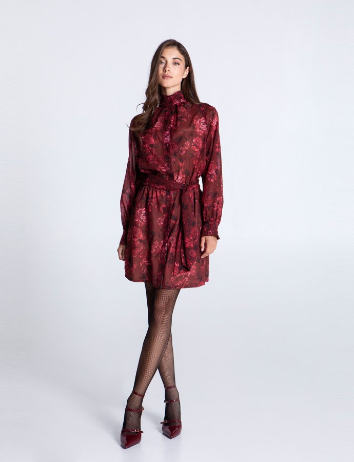 Amarose mini dress with belt