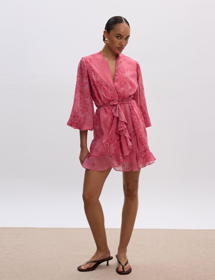 Anastazia mini wrap dress